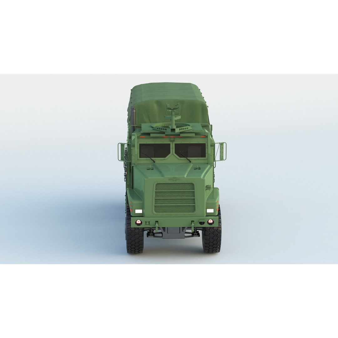 MTVR MK23 Military Truck 3D Model – High Poly PBR Game Asset, FBX, OBJ - View 3
