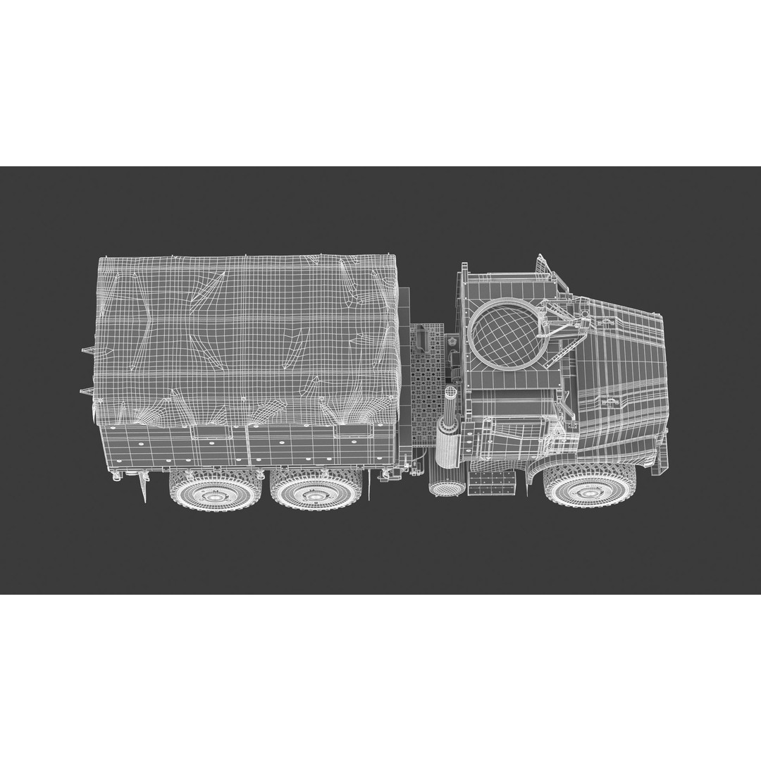 MTVR MK23 Military Truck 3D Model – High Poly PBR Game Asset, FBX, OBJ - View 31