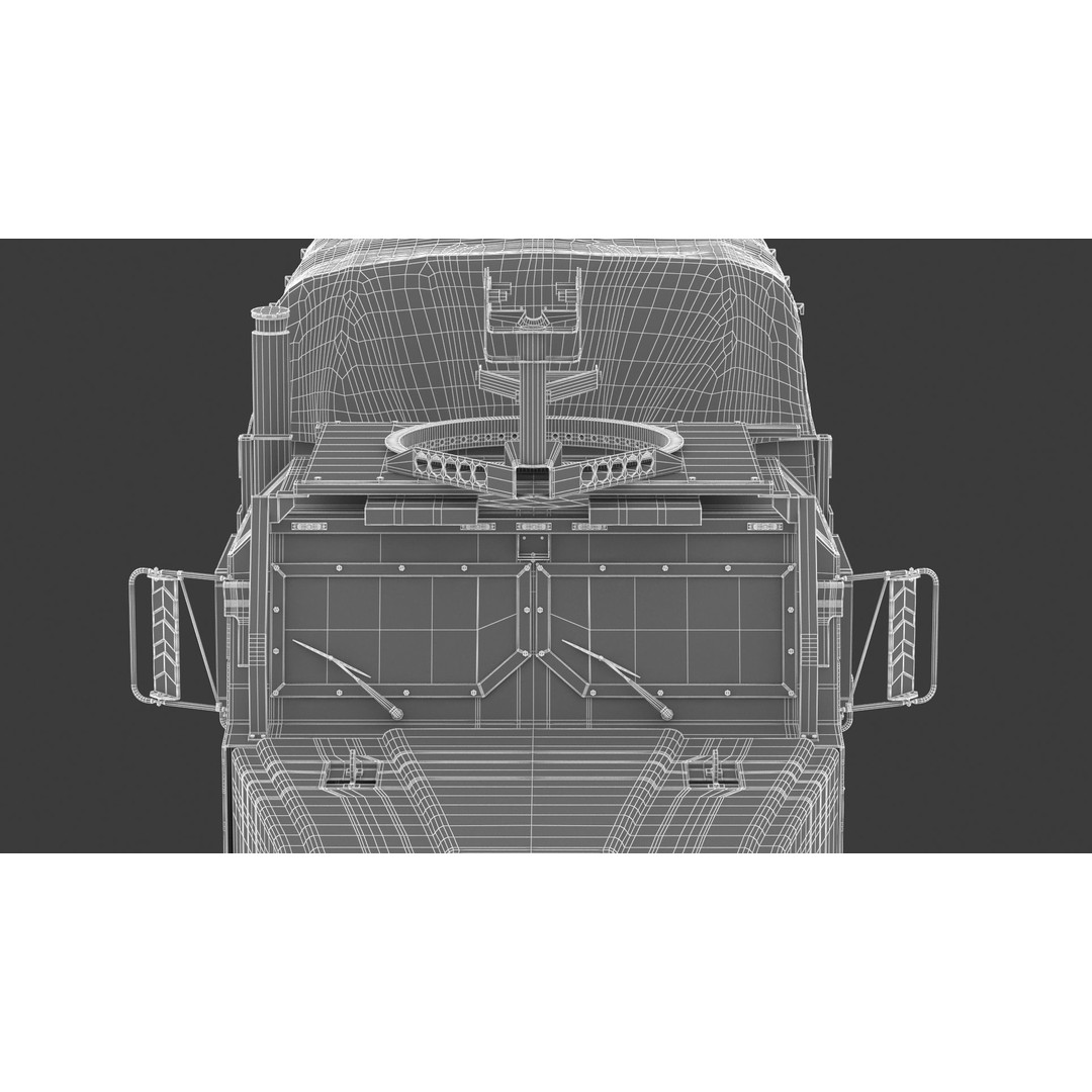 MTVR MK23 Military Truck 3D Model – High Poly PBR Game Asset, FBX, OBJ - View 33