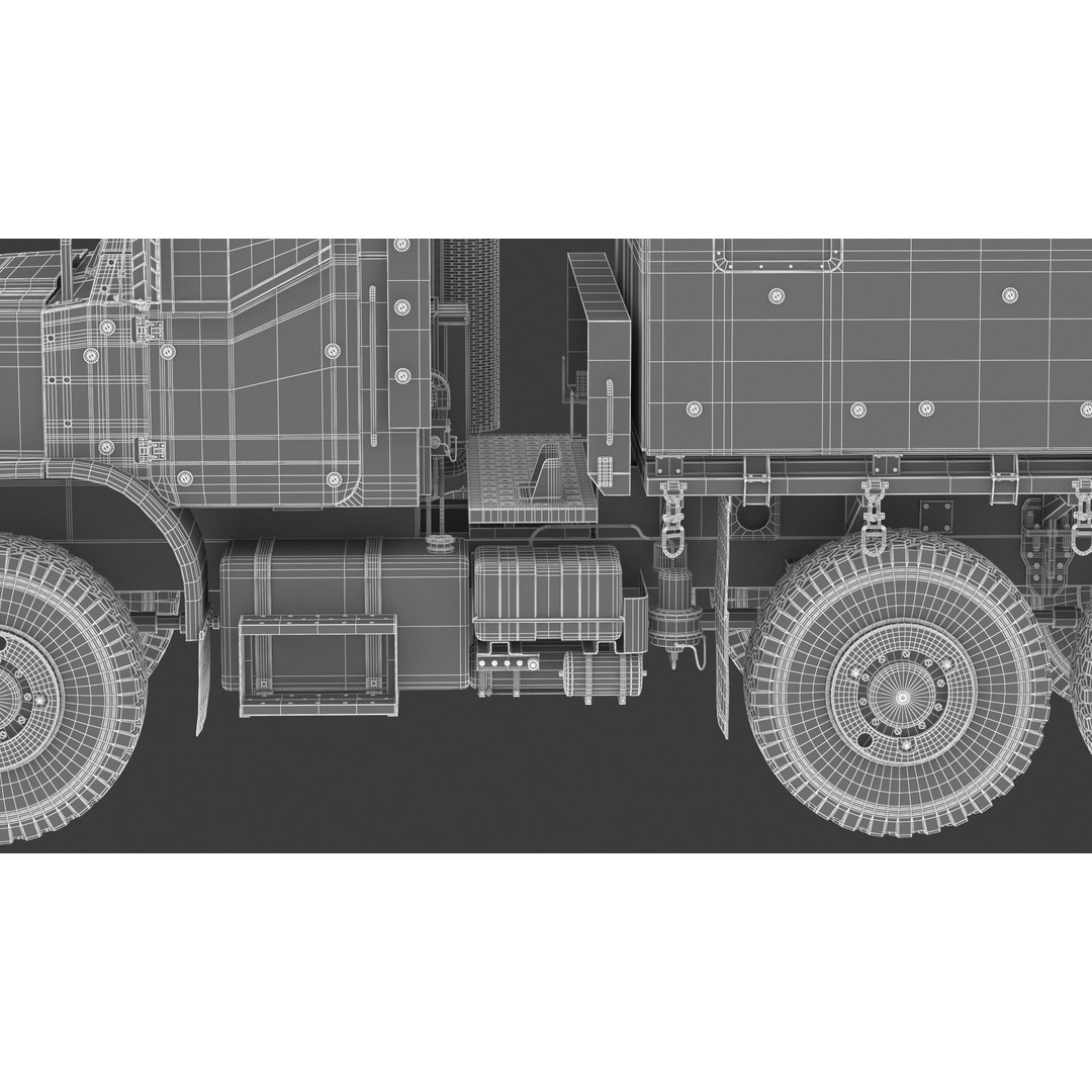 MTVR MK23 Military Truck 3D Model – High Poly PBR Game Asset, FBX, OBJ - View 39