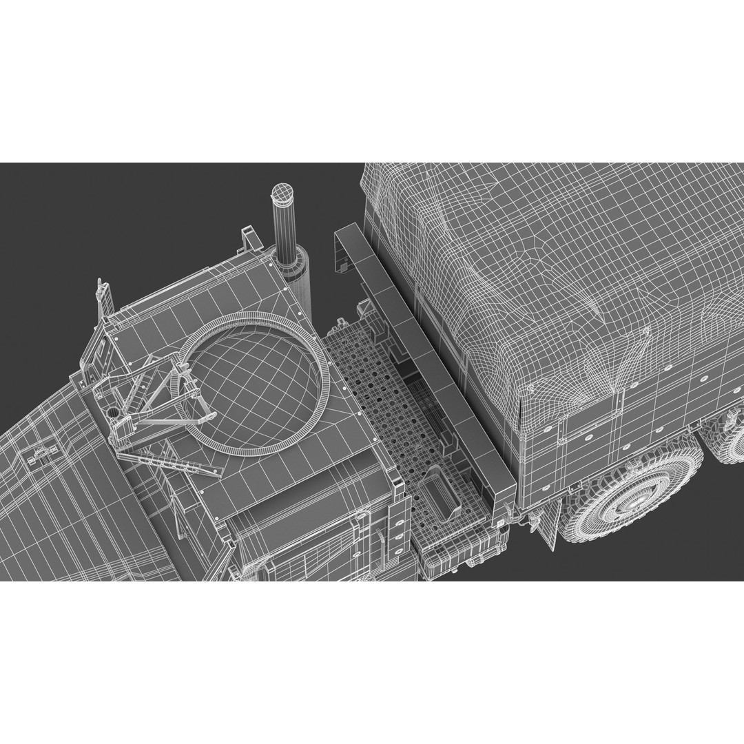MTVR MK23 Military Truck 3D Model – High Poly PBR Game Asset, FBX, OBJ - View 40