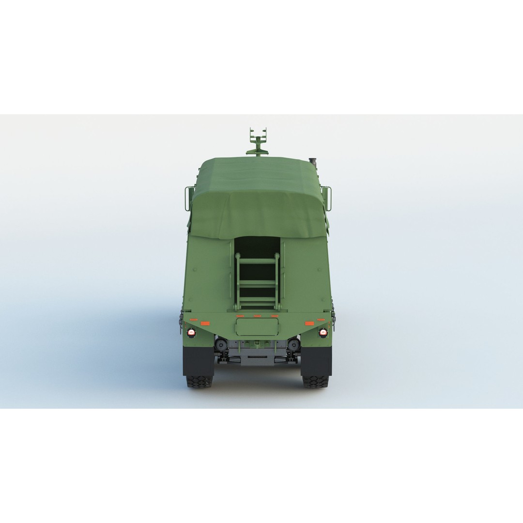 MTVR MK23 Military Truck 3D Model – High Poly PBR Game Asset, FBX, OBJ - View 7