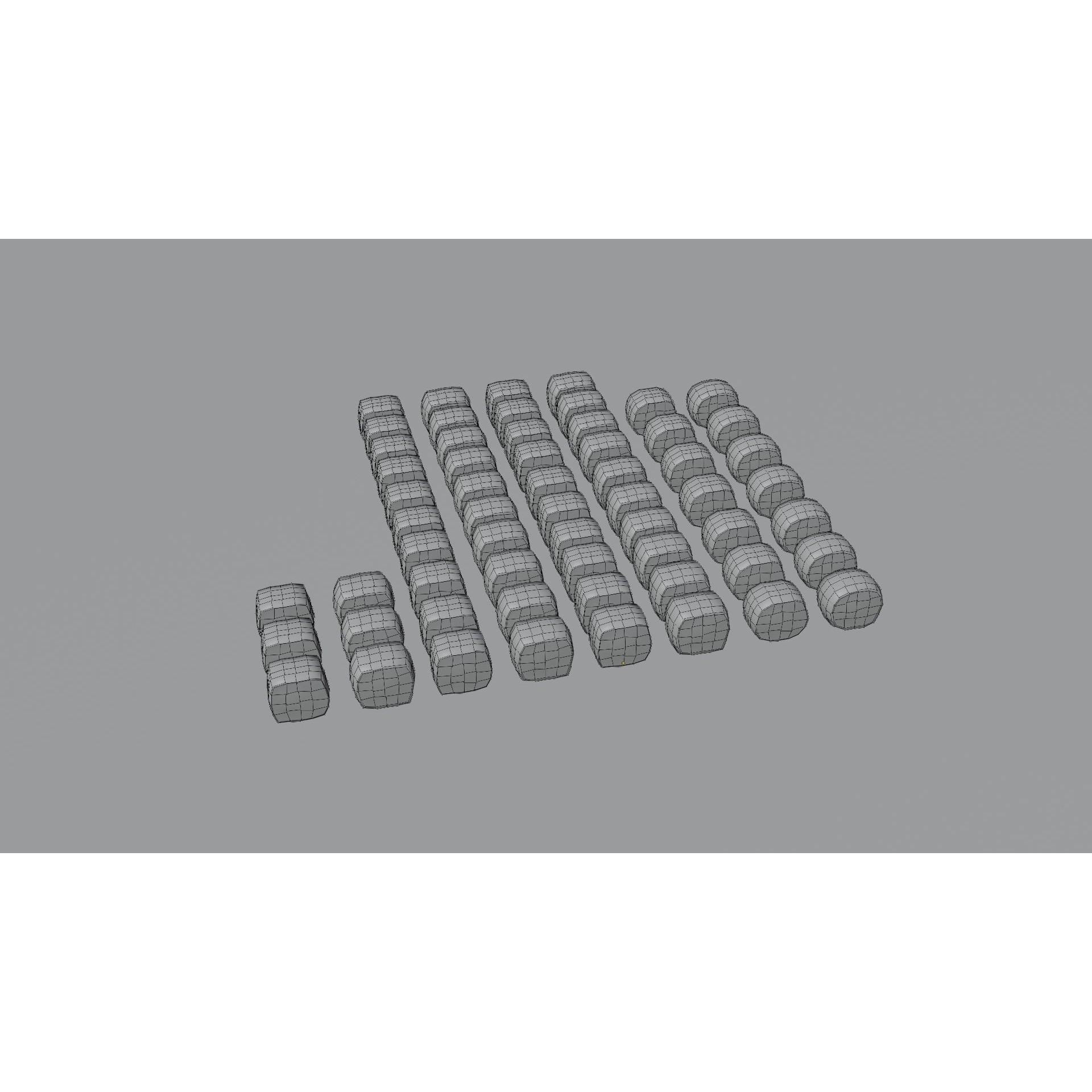 Sushi Maki Roll Set - Low-Poly Game-Ready 3D Model - View 12