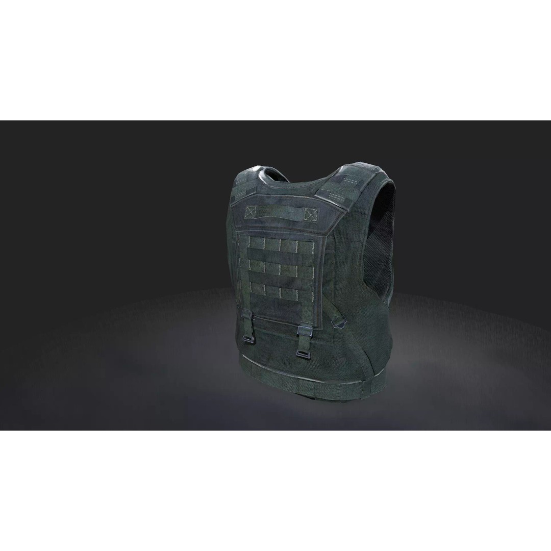 Military Gear Equipment 3D Model – Low Poly Game Asset, FBX & OBJ - View 10