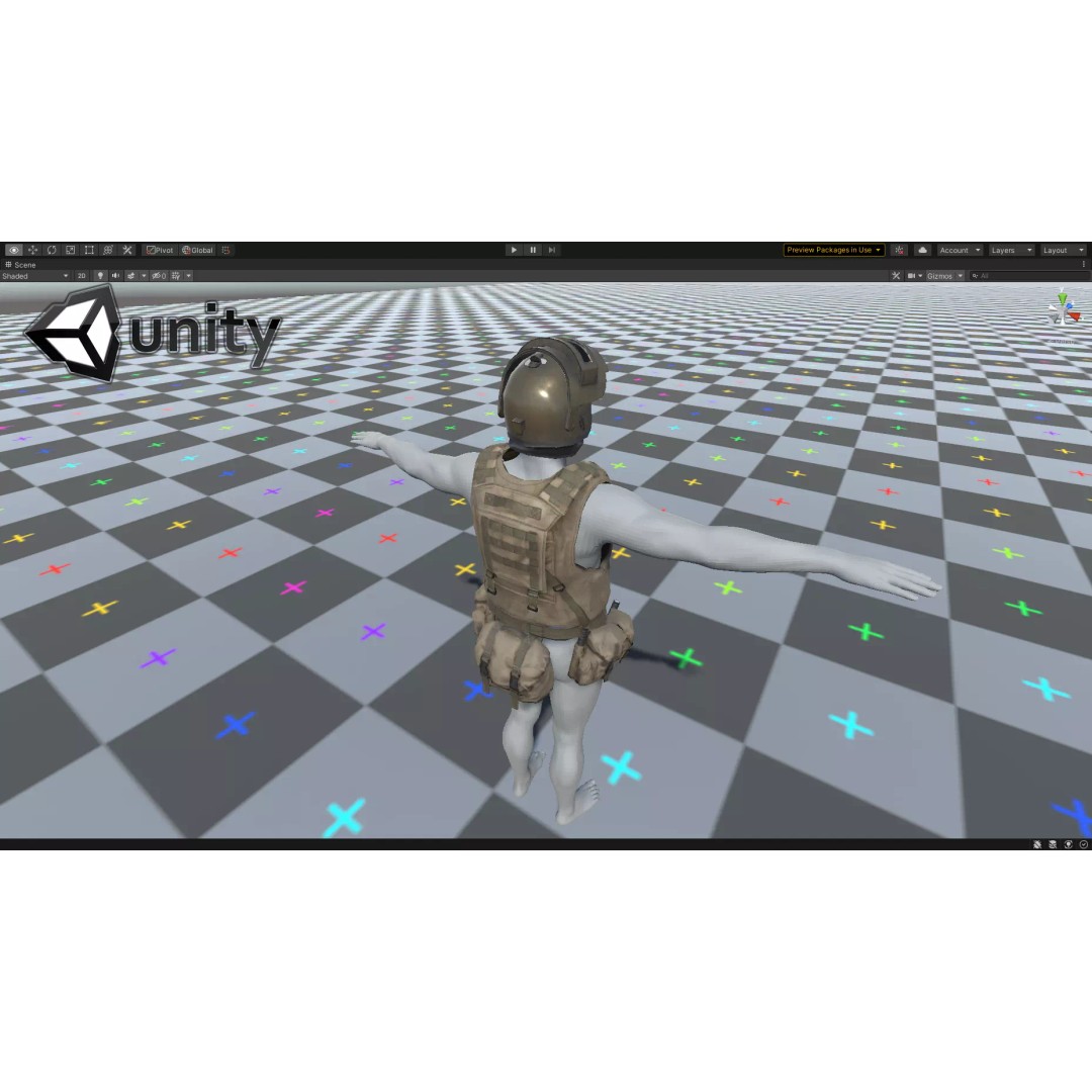 Military Gear Equipment 3D Model – Low Poly Game Asset, FBX & OBJ - View 35
