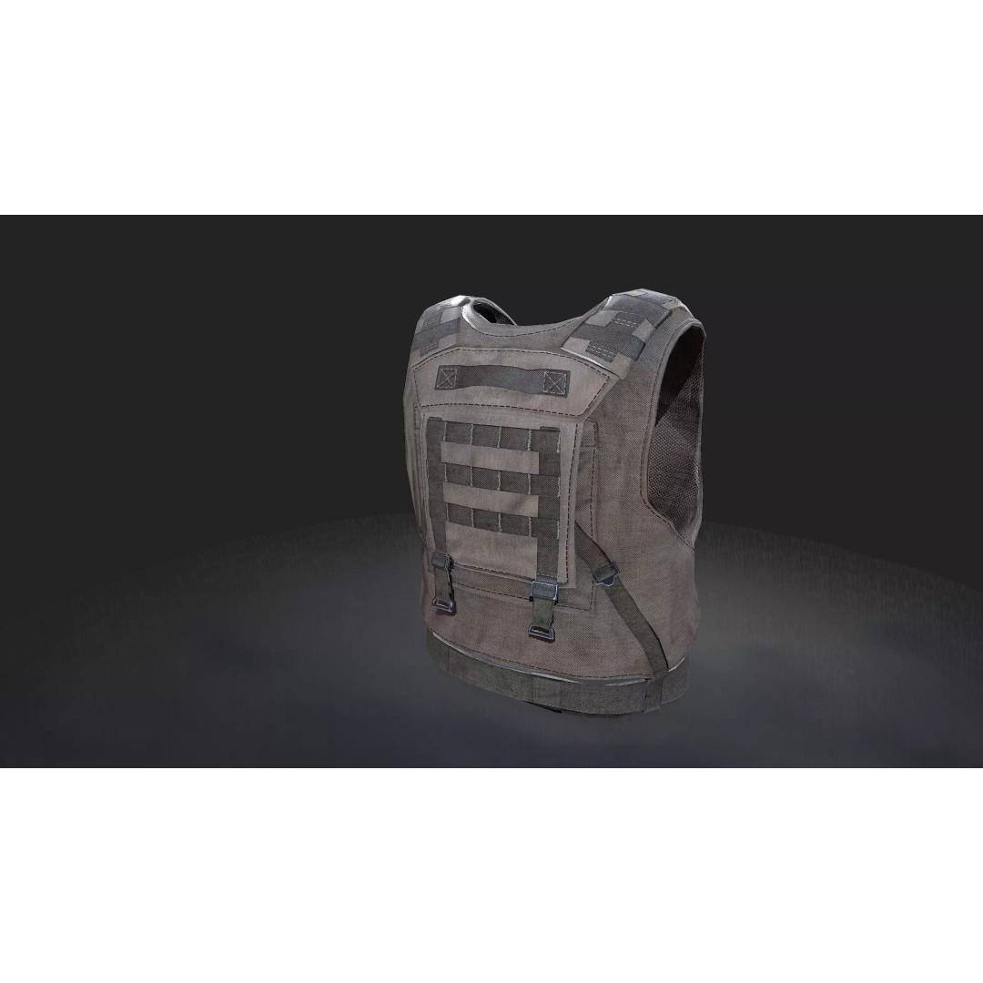 Military Gear Equipment 3D Model – Low Poly Game Asset, FBX & OBJ - View 6
