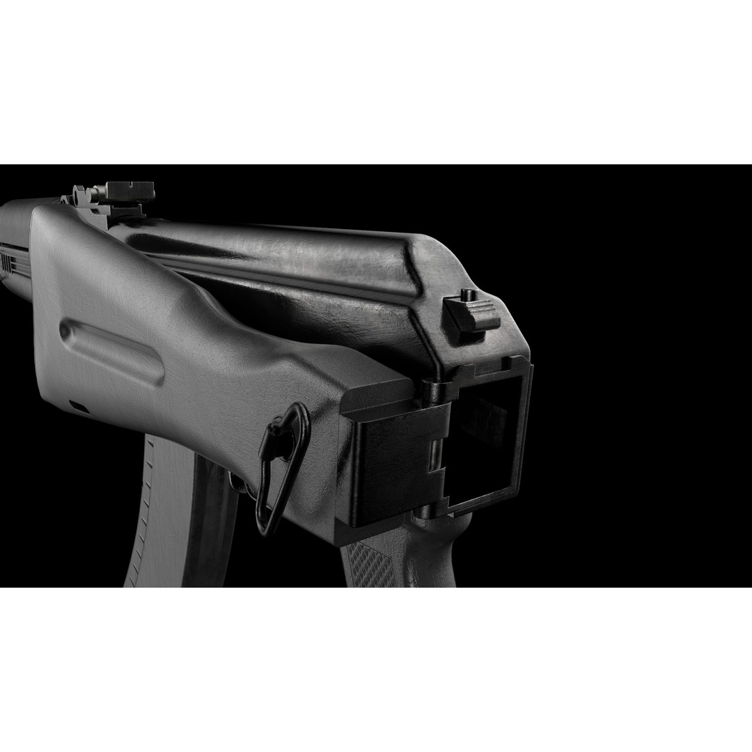 AK-74M AK-101 AK-103 Kalashnikov 3D Model – Low Poly Game Asset, FBX - View 12