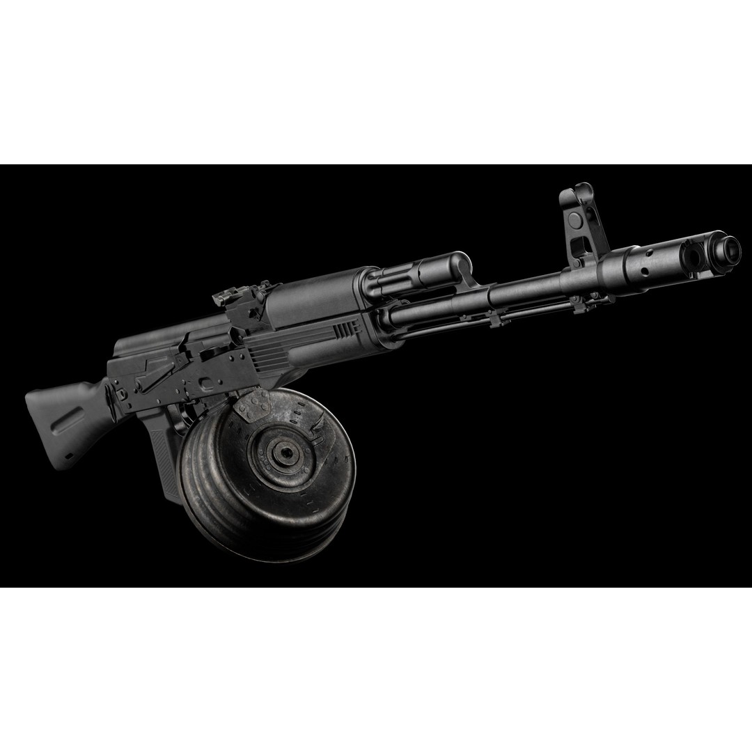 AK-74M AK-101 AK-103 Kalashnikov 3D Model – Low Poly Game Asset, FBX - View 21