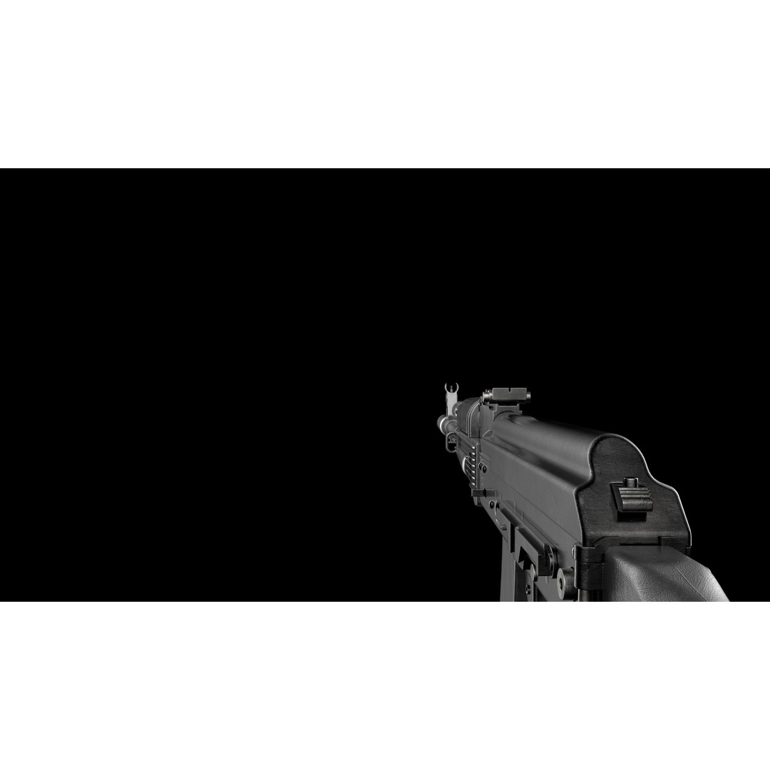 AK-74M AK-101 AK-103 Kalashnikov 3D Model – Low Poly Game Asset, FBX - View 32