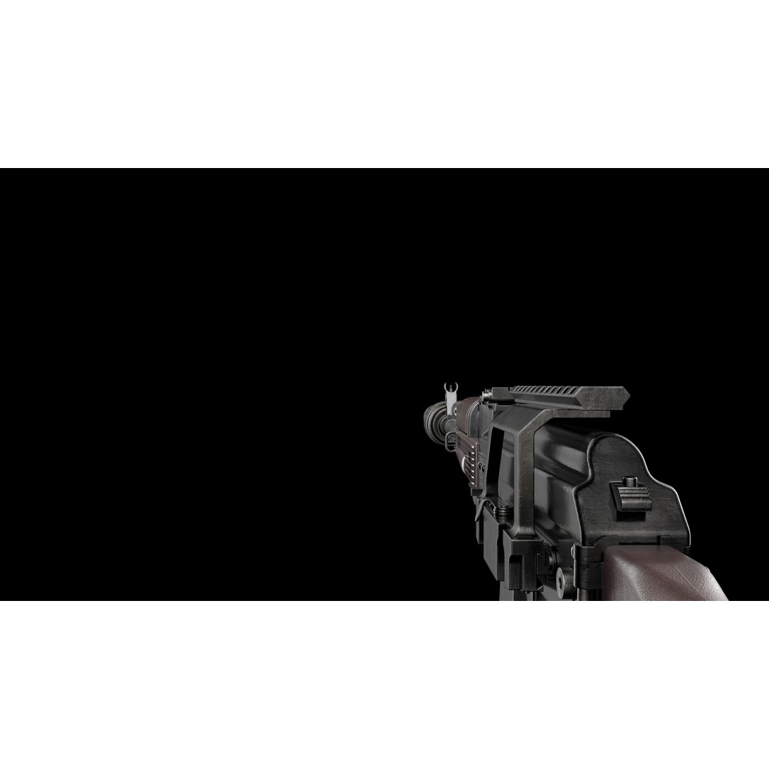 AK-74M AK-101 AK-103 Kalashnikov 3D Model – Low Poly Game Asset, FBX - View 39