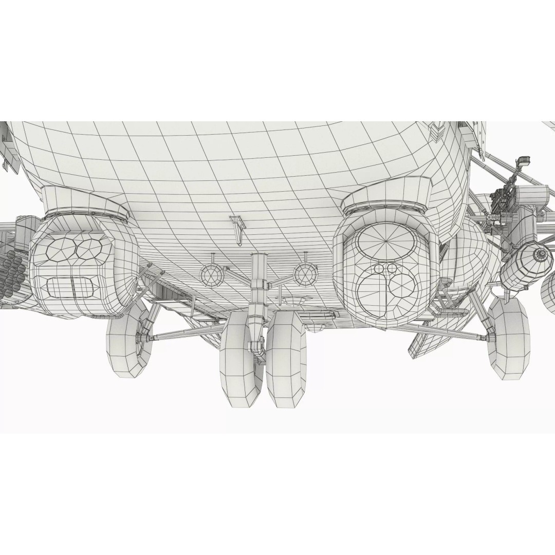 Military Helicopter 3D Model – Rigged Mi-17 for Maya, Game-Ready - View 24