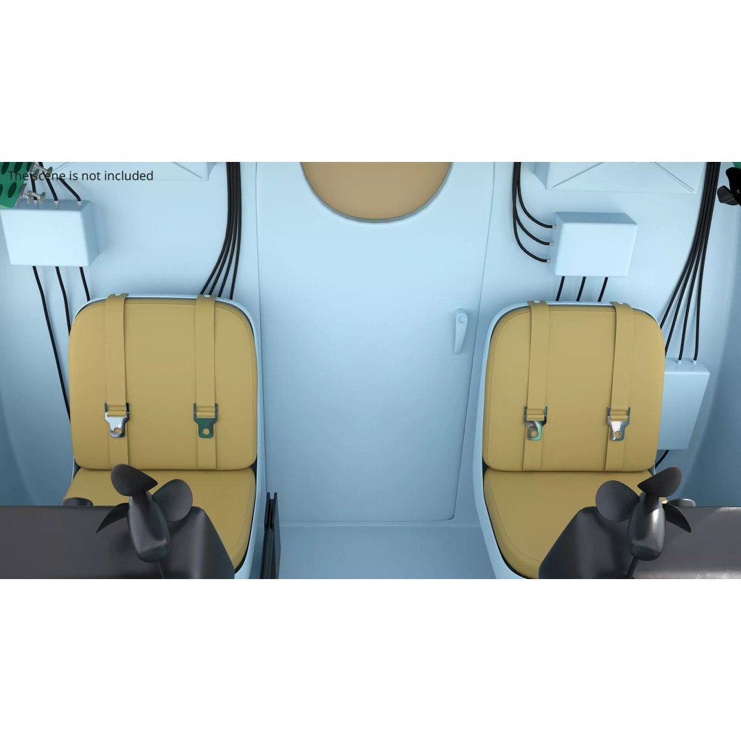 Military Helicopter 3D Model – Rigged Mi-17 for Maya, Game-Ready - View 8