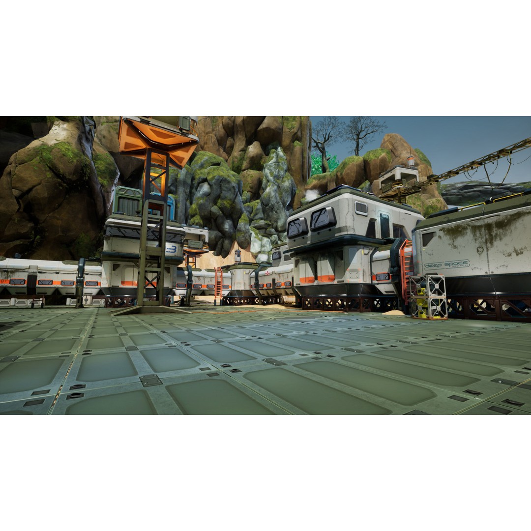 Modular Sci-Fi Military Base 3D Model – Low Poly Game Asset, FBX - View 11