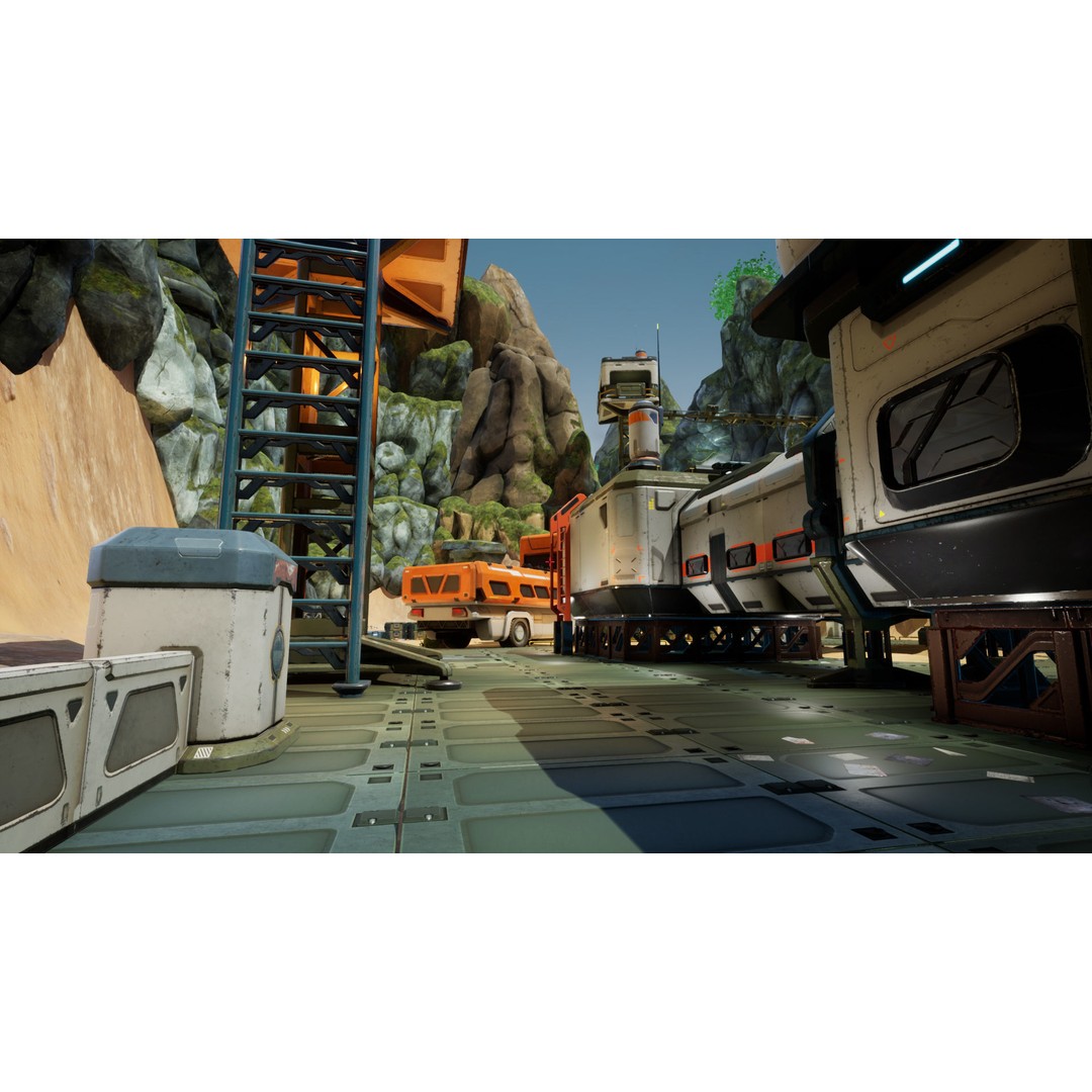 Modular Sci-Fi Military Base 3D Model – Low Poly Game Asset, FBX - View 14