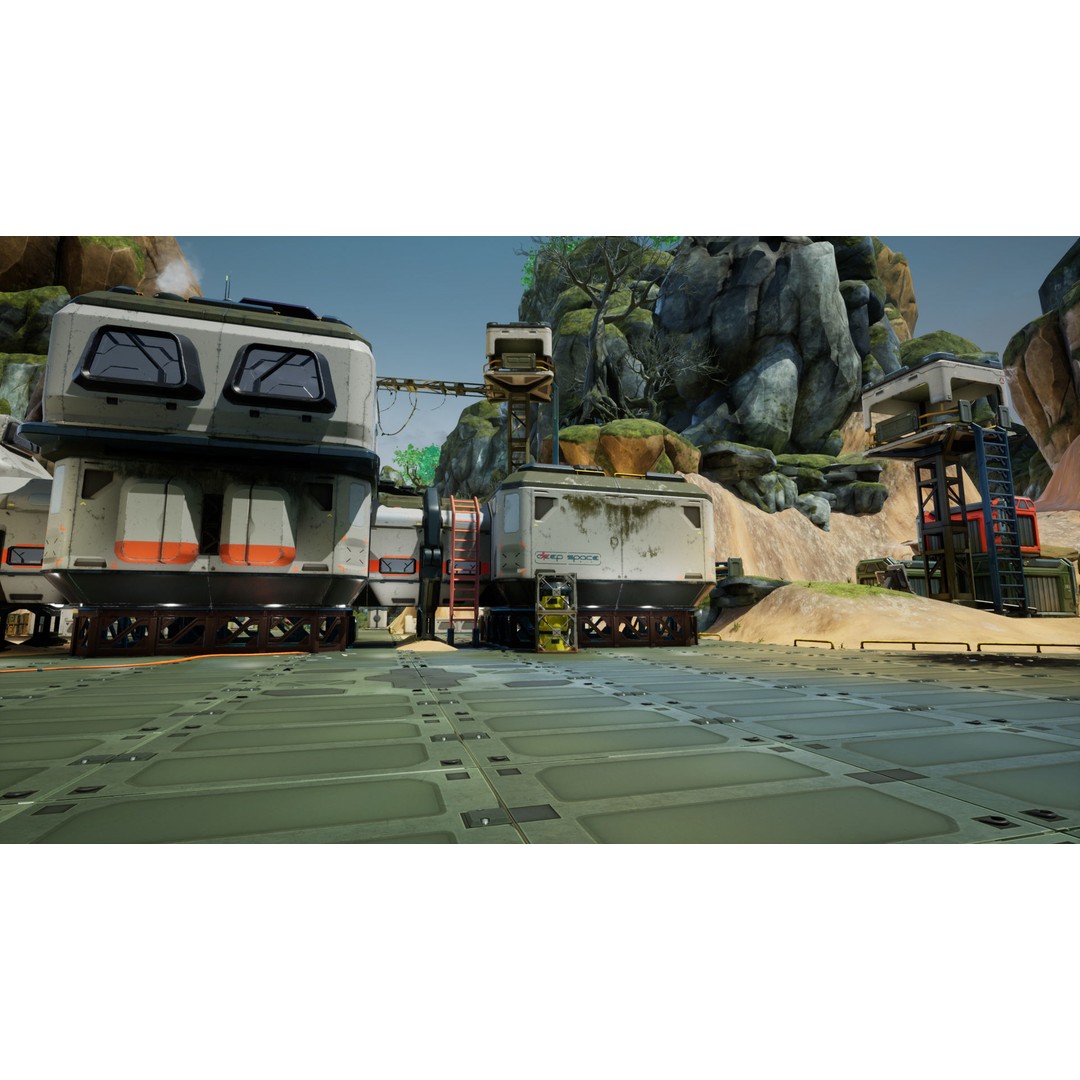 Modular Sci-Fi Military Base 3D Model – Low Poly Game Asset, FBX - View 5