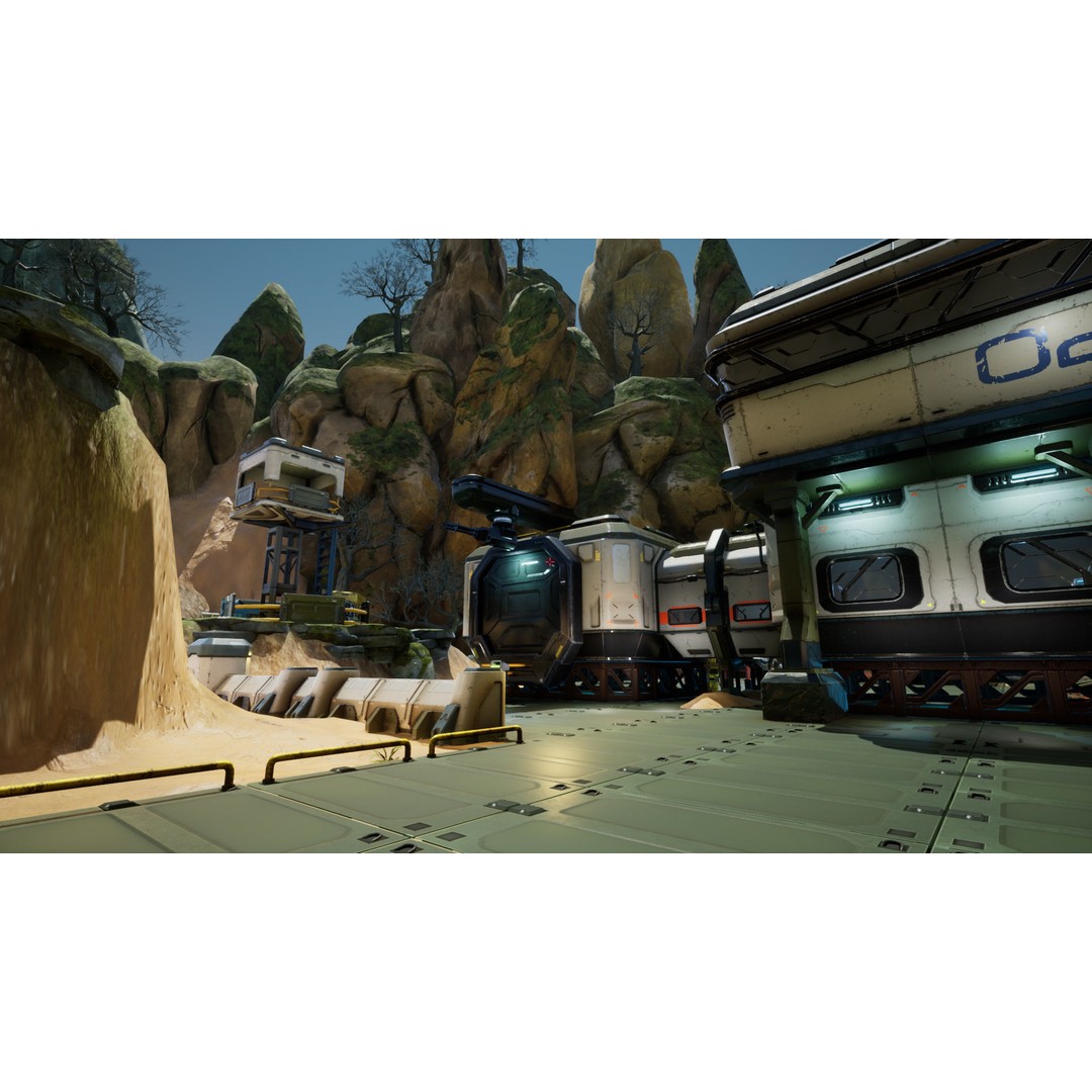 Modular Sci-Fi Military Base 3D Model – Low Poly Game Asset, FBX - View 8