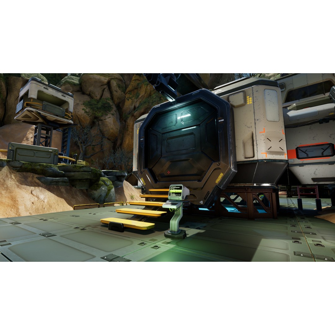Modular Sci-Fi Military Base 3D Model – Low Poly Game Asset, FBX - View 9