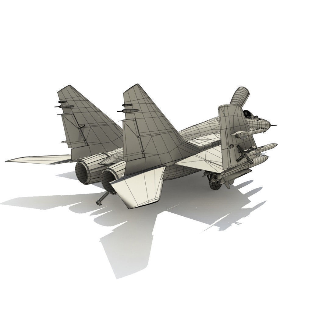 Mig 29 3D Model – Low Poly Rigged Fighter Jet, FBX