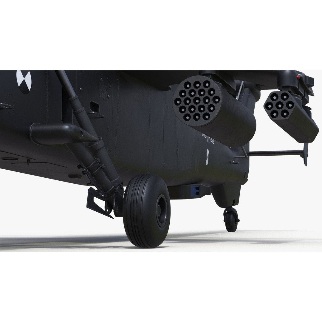 Eurocopter Tiger EC665 3D Model – Rigged PBR Helicopter Asset for Animation - View 21