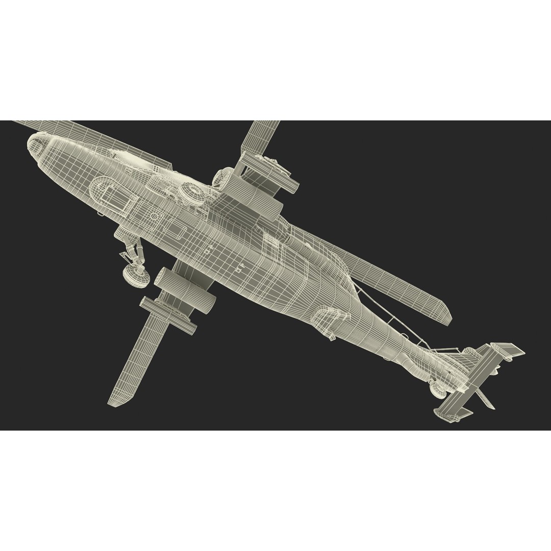 Eurocopter Tiger EC665 3D Model – Rigged PBR Helicopter Asset for Animation - View 38