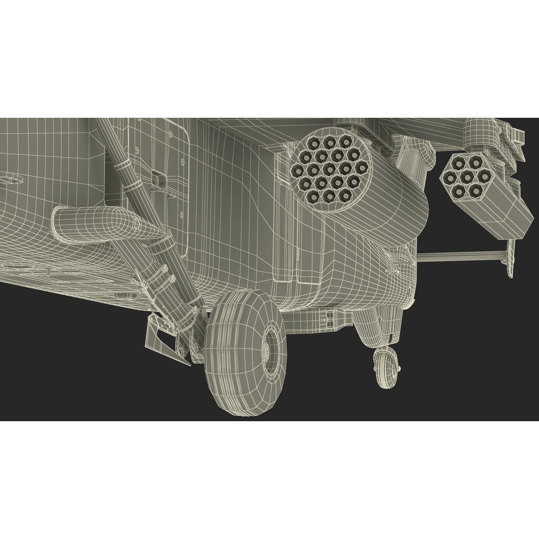 Eurocopter Tiger EC665 3D Model – Rigged PBR Helicopter Asset for Animation - View 41