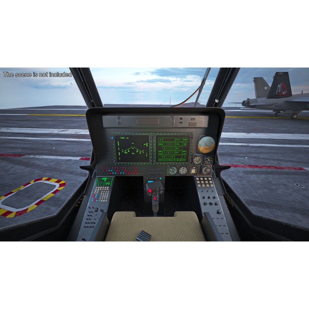 Eurocopter Tiger EC665 3D Model – Rigged PBR Helicopter Asset for Animation - View 8