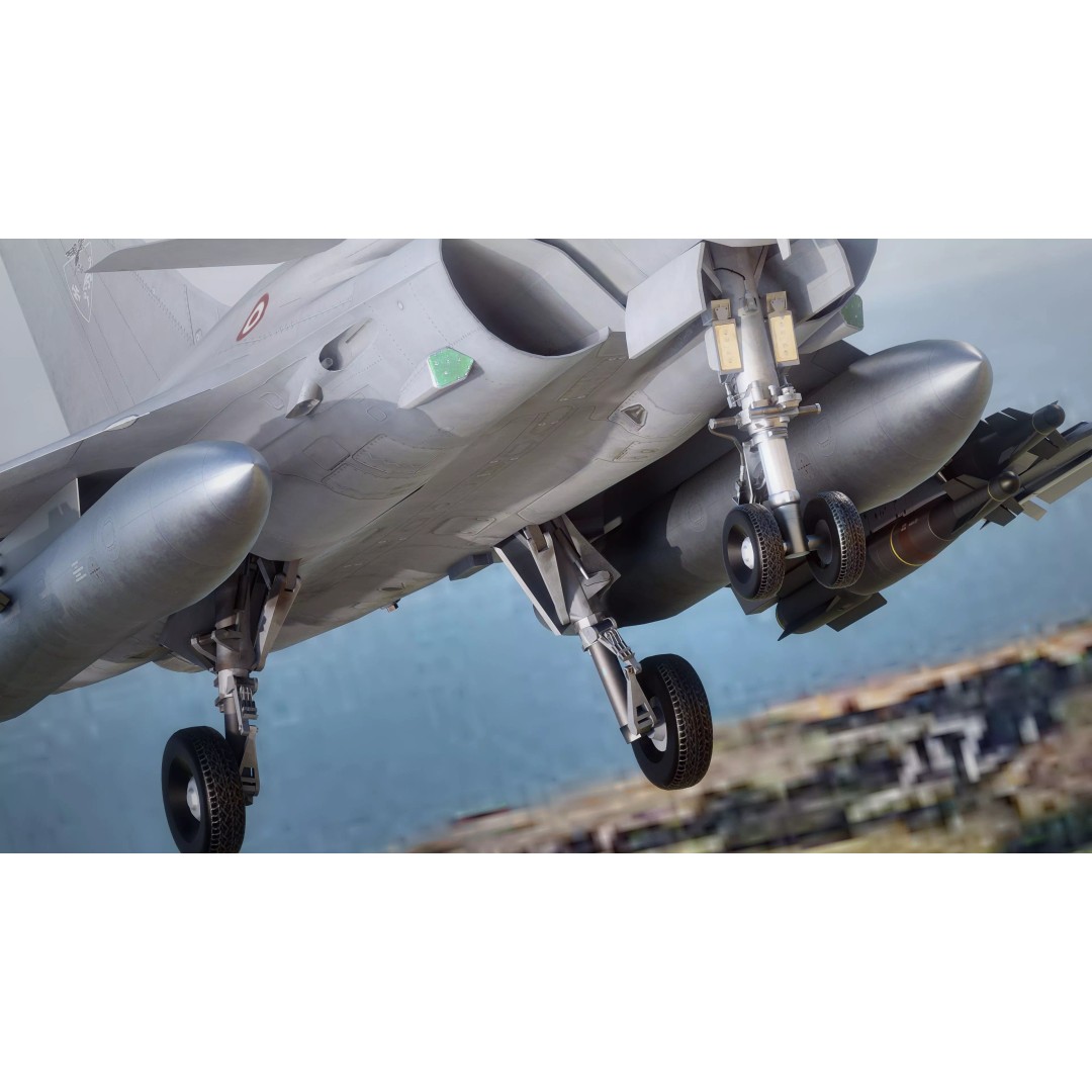 French Fighter Raf-B 3D Model – Fully Rigged Low-Poly Aircraft, FBX - View 13