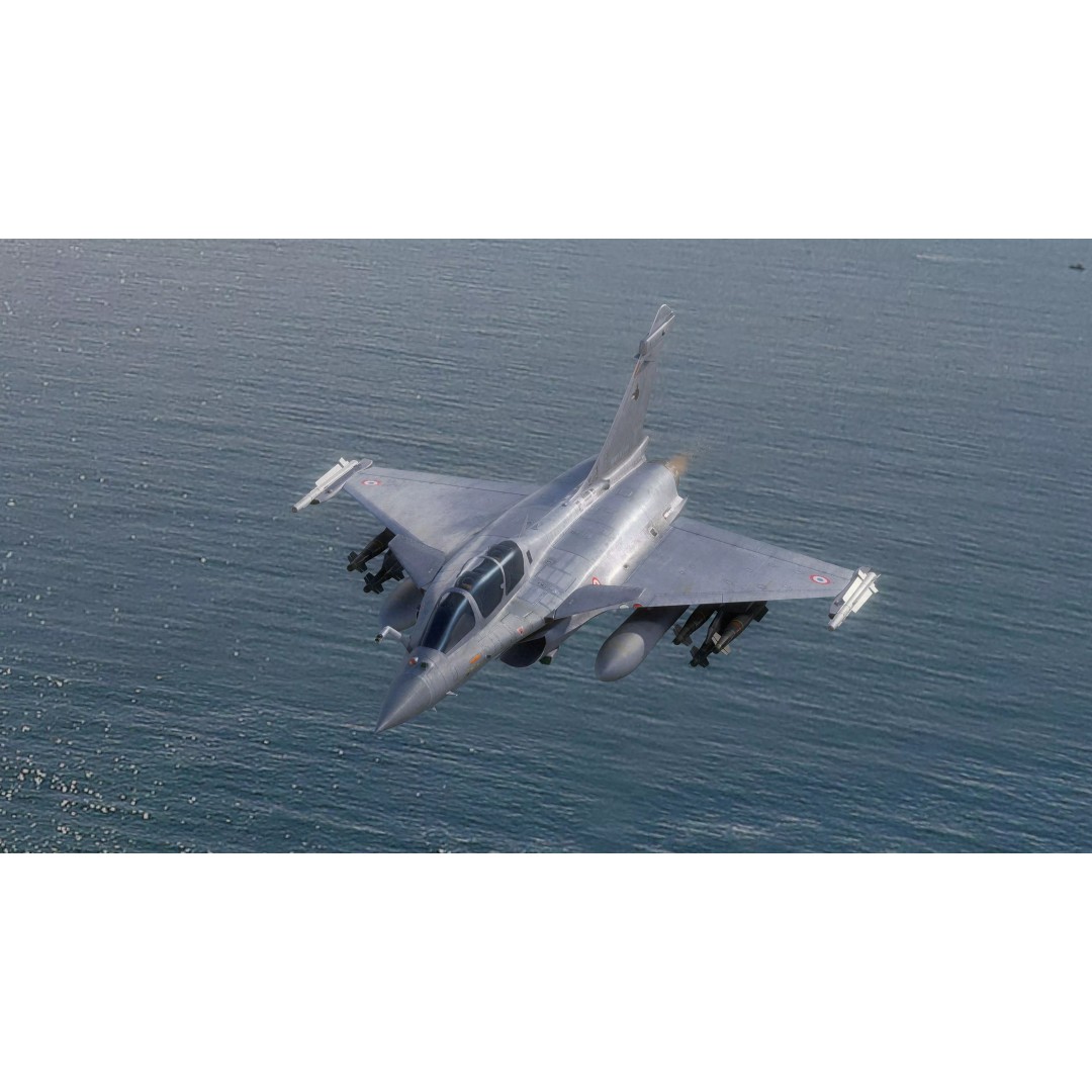 French Fighter Raf-B 3D Model – Fully Rigged Low-Poly Aircraft, FBX - View 2