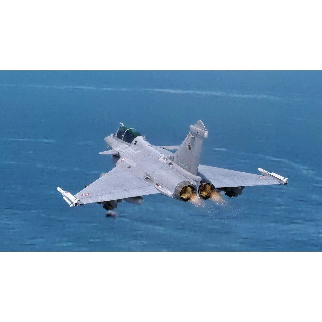 French Fighter Raf-B 3D Model – Fully Rigged Low-Poly Aircraft, FBX - View 3