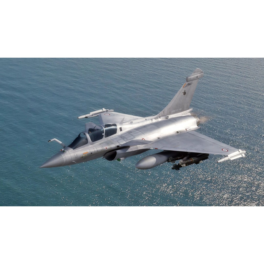 French Fighter Raf-B 3D Model – Fully Rigged Low-Poly Aircraft, FBX - View 8