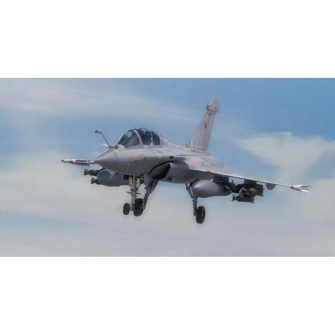French Fighter Raf-B 3D Model – Fully Rigged Low-Poly Aircraft, FBX - View 9