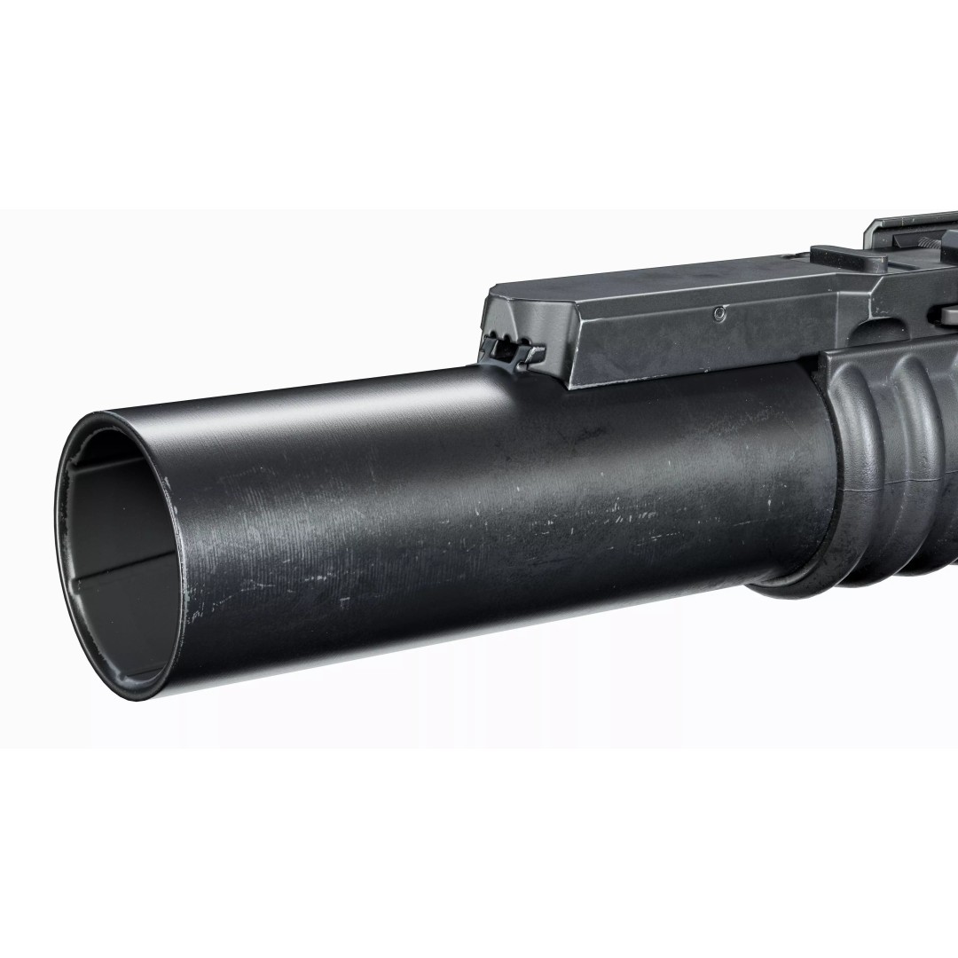 M203 Grenade Launcher 3D Model – Low Poly Game Asset, FBX/OBJ - View 11