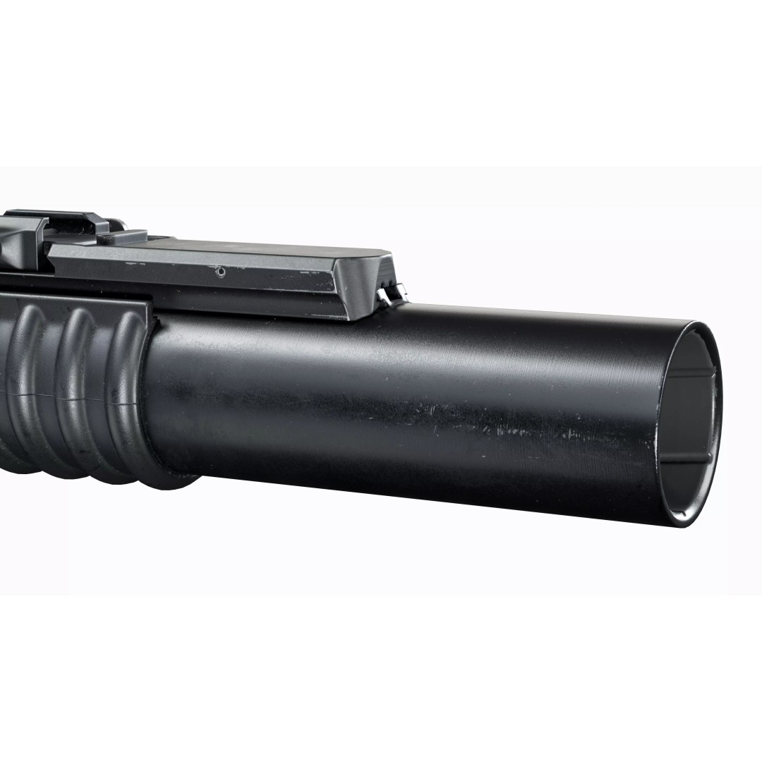 M203 Grenade Launcher 3D Model – Low Poly Game Asset, FBX/OBJ - View 12
