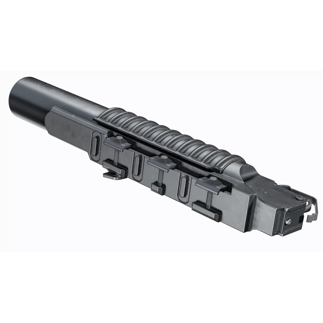 M203 Grenade Launcher 3D Model – Low Poly Game Asset, FBX/OBJ - View 16