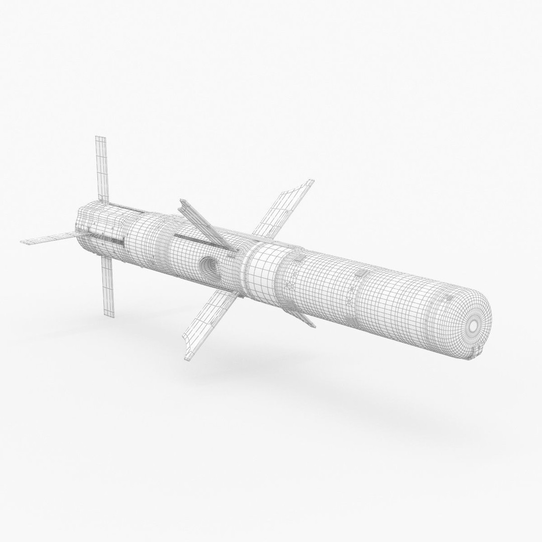 BGM 71F TOW Missile 3D Model – High Poly PBR Asset, FBX, OBJ