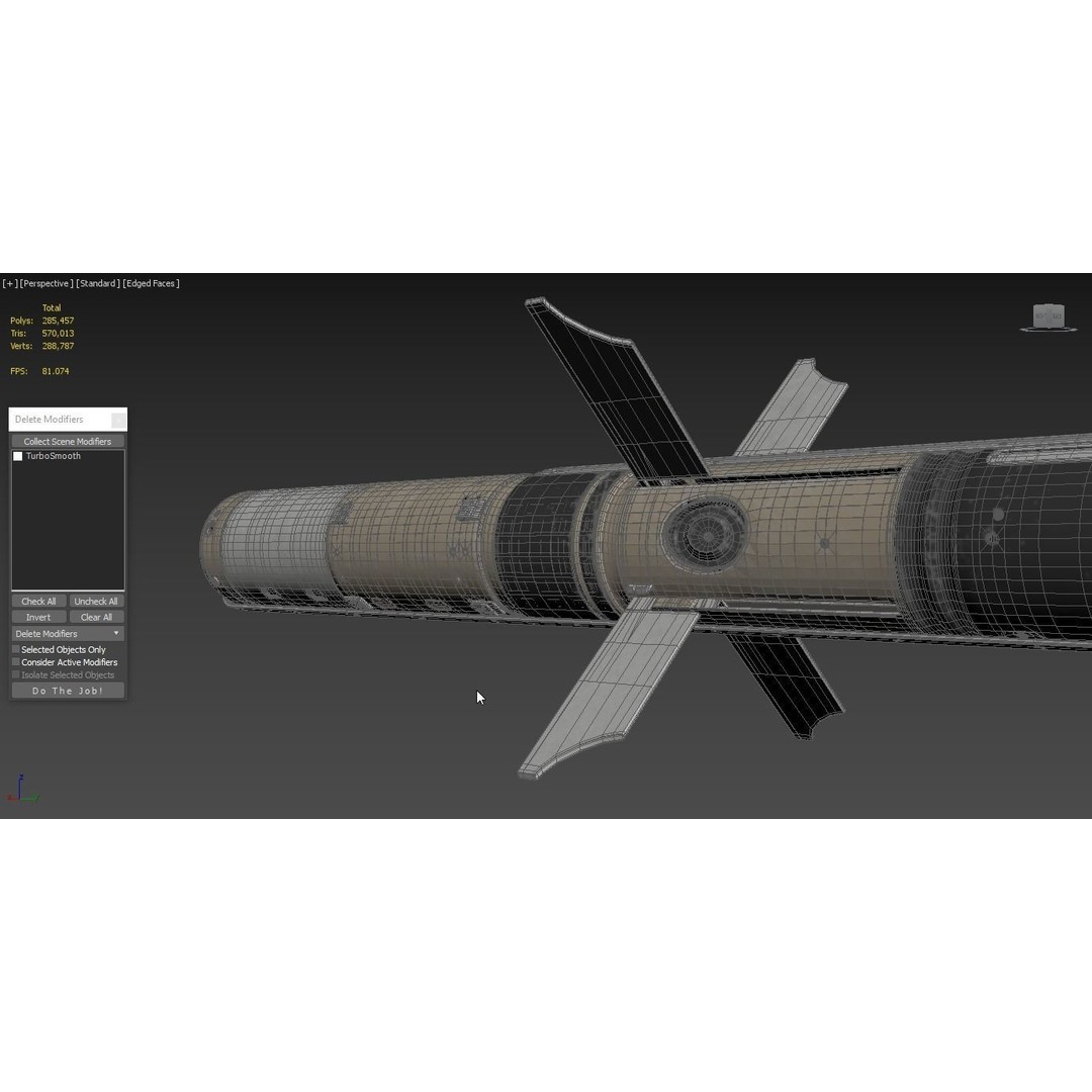BGM 71F TOW Missile 3D Model – High Poly PBR Asset, FBX, OBJ - View 10