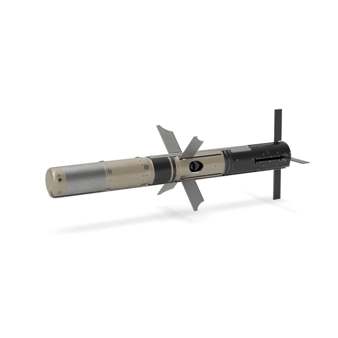 BGM 71F TOW Missile 3D Model – High Poly PBR Asset, FBX, OBJ - View 12