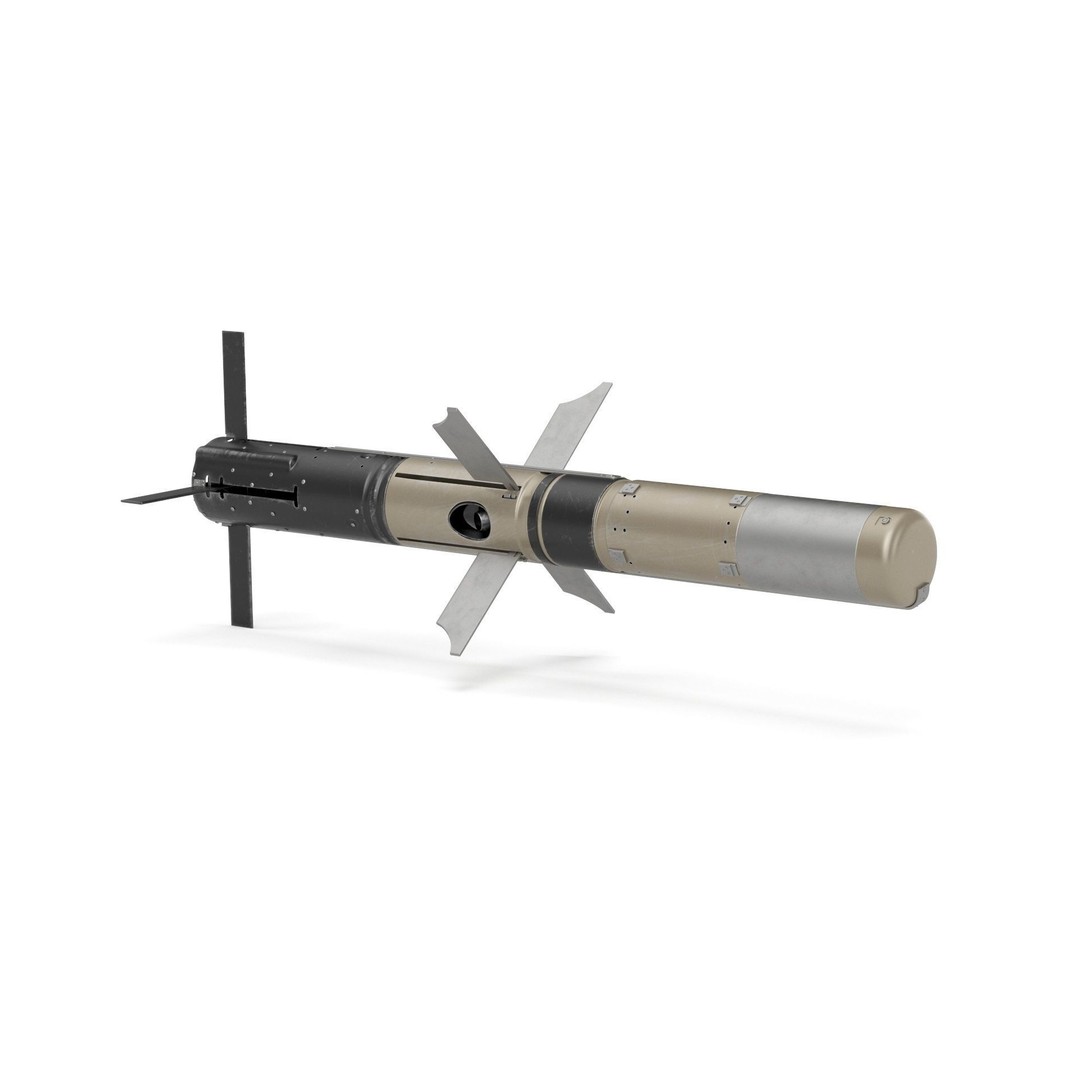 BGM 71F TOW Missile 3D Model – High Poly PBR Asset, FBX, OBJ - View 23