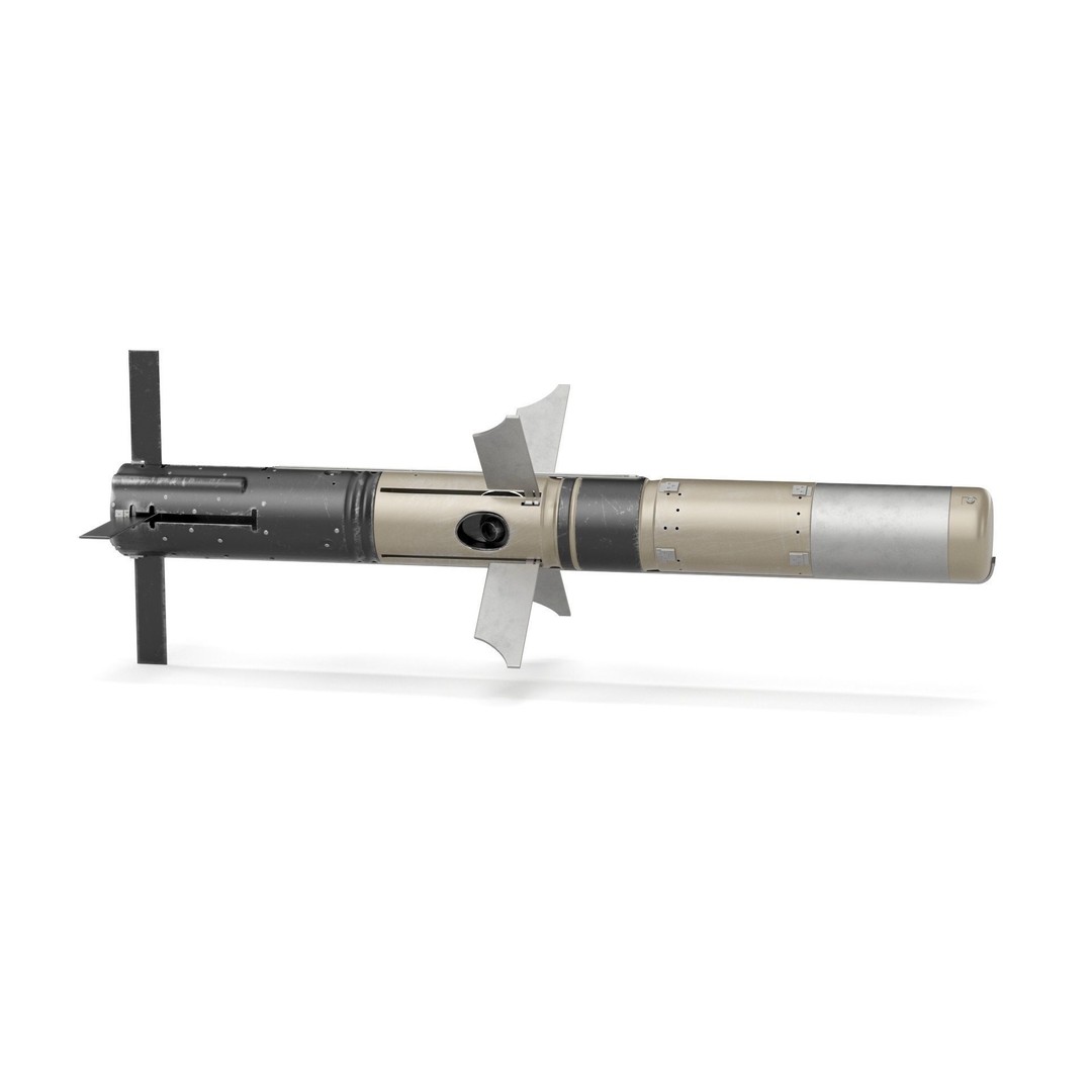 BGM 71F TOW Missile 3D Model – High Poly PBR Asset, FBX, OBJ - View 24