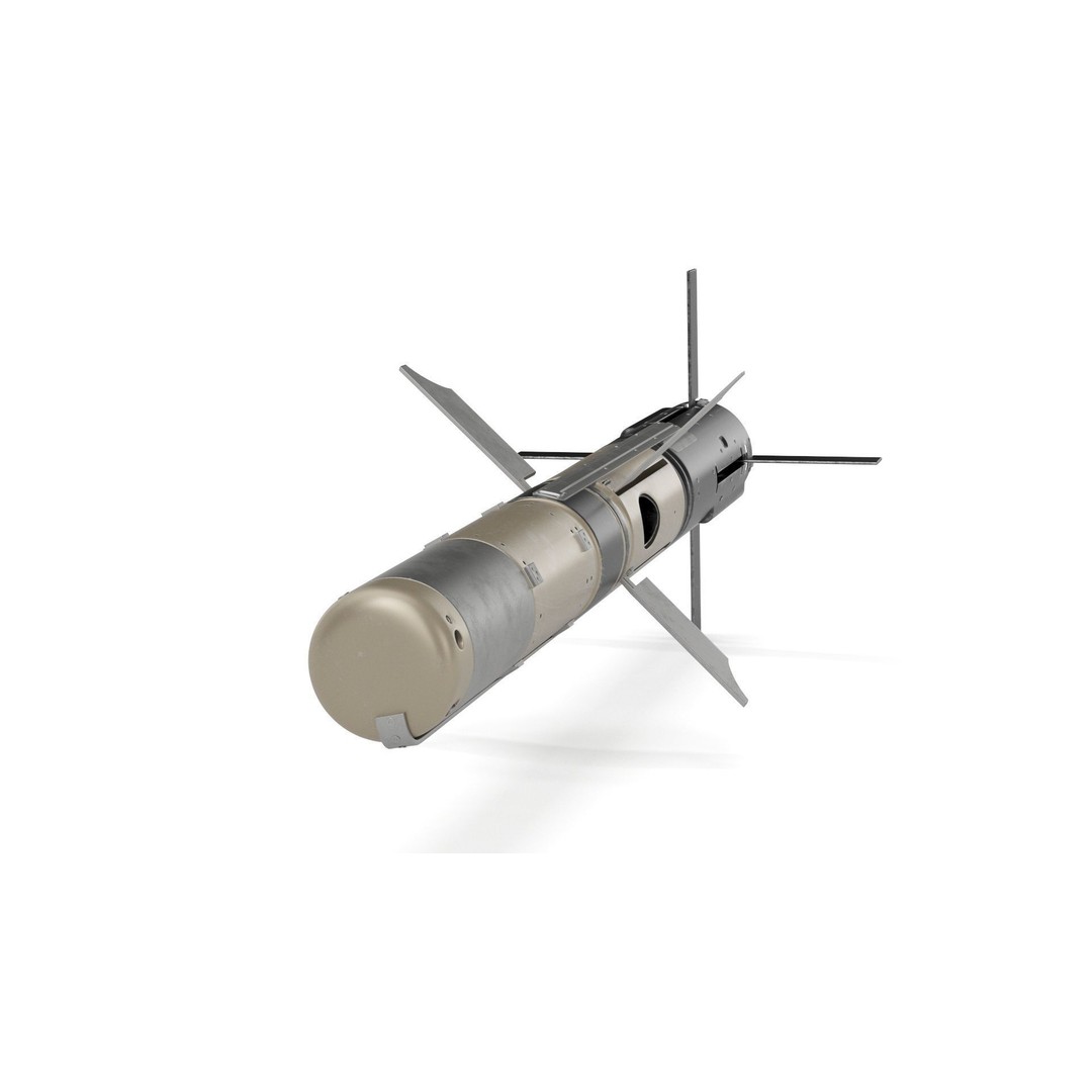 BGM 71F TOW Missile 3D Model – High Poly PBR Asset, FBX, OBJ - View 3