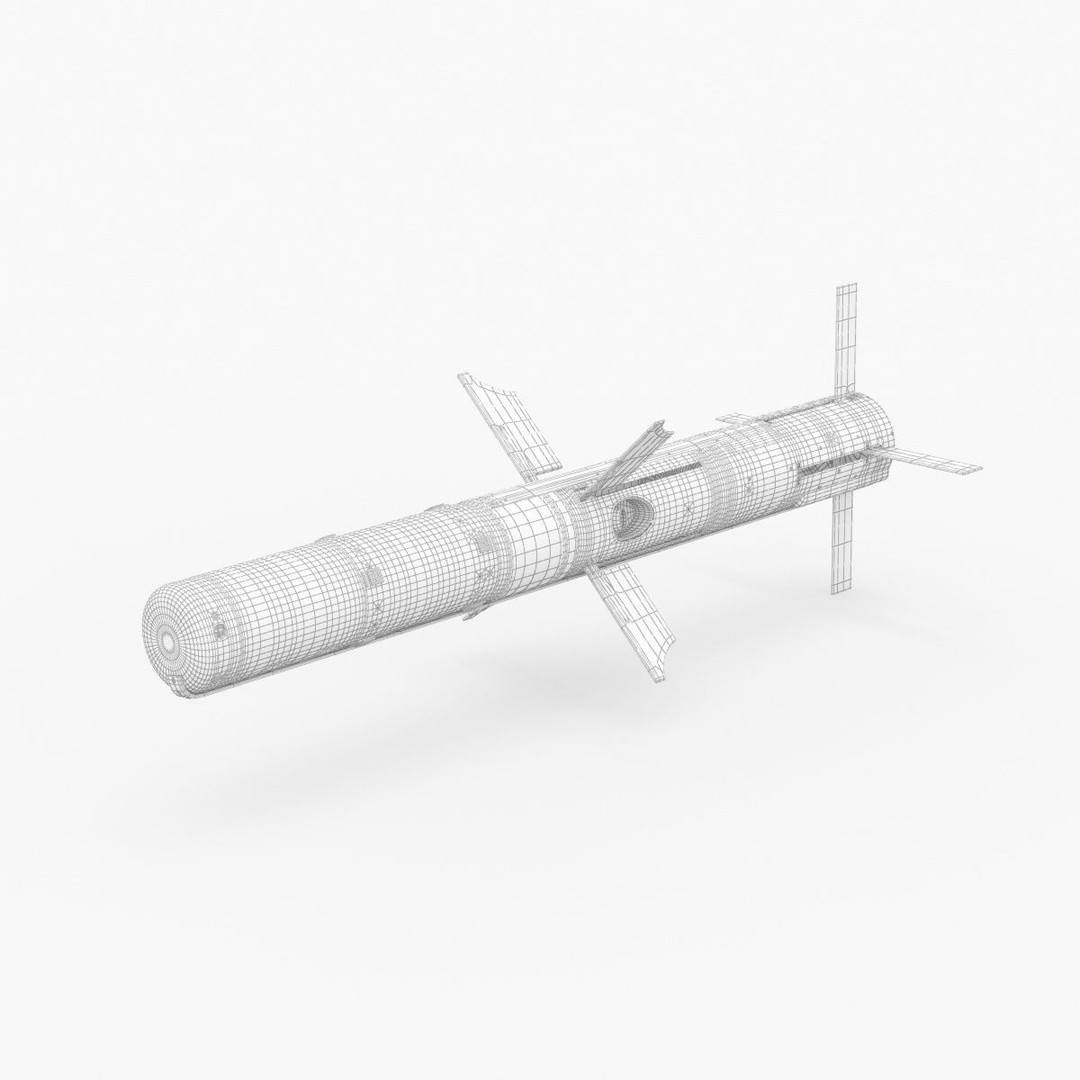 BGM 71F TOW Missile 3D Model – High Poly PBR Asset, FBX, OBJ - View 37