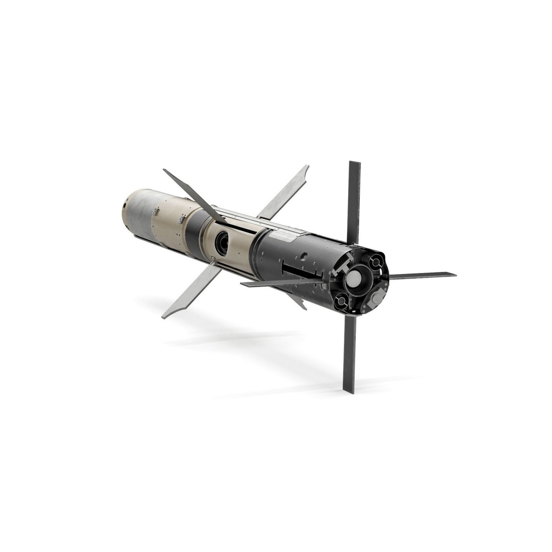 BGM 71F TOW Missile 3D Model – High Poly PBR Asset, FBX, OBJ - View 6