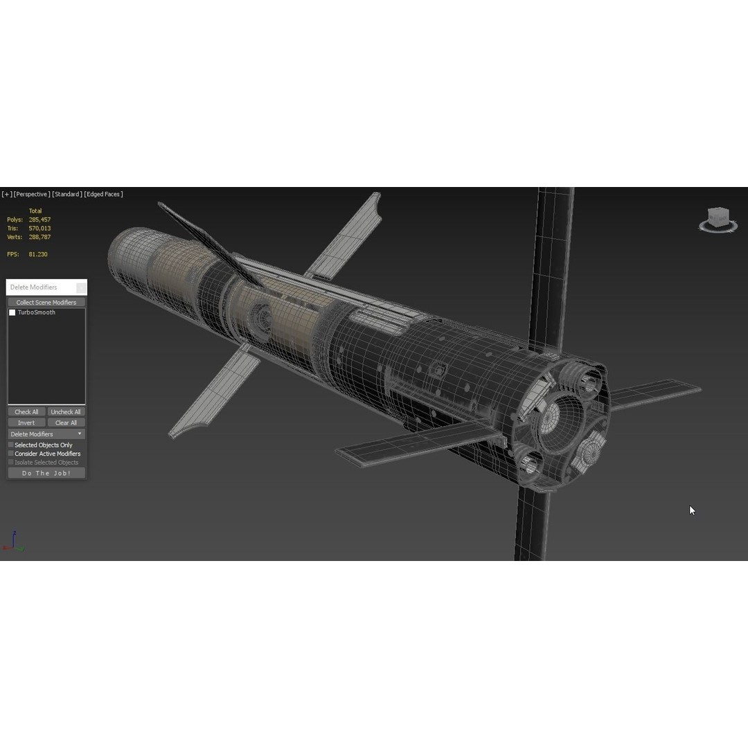 BGM 71F TOW Missile 3D Model – High Poly PBR Asset, FBX, OBJ - View 7