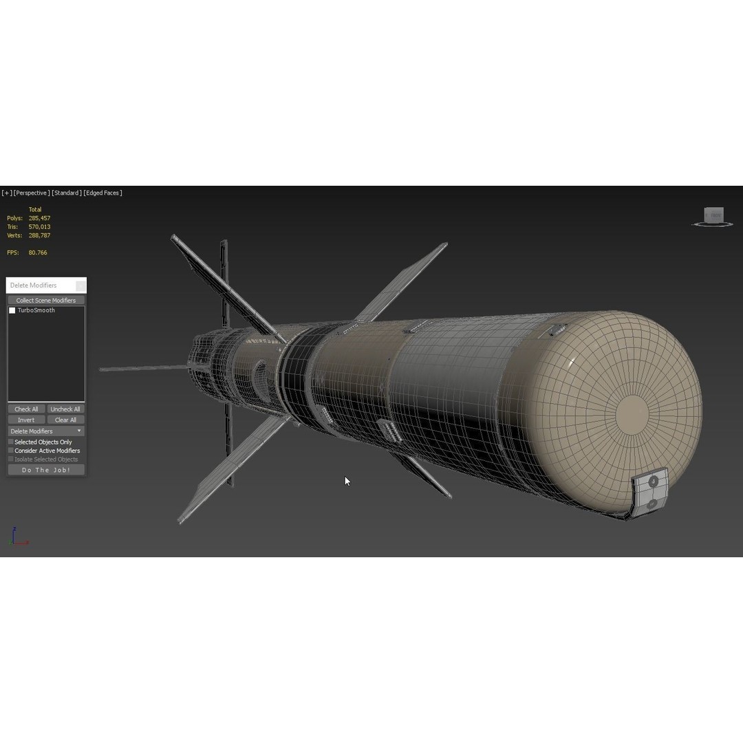 BGM 71F TOW Missile 3D Model – High Poly PBR Asset, FBX, OBJ - View 8