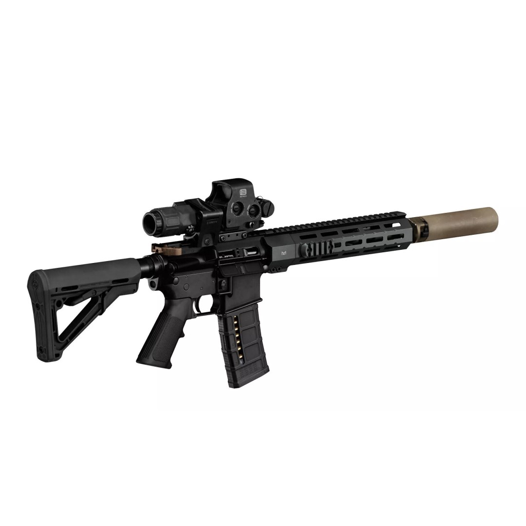 Suppressor Series One Piece Free Float M-LOK Handguard 3D Model – Low Poly Game Asset, FBX, OBJ, Blender - View 10