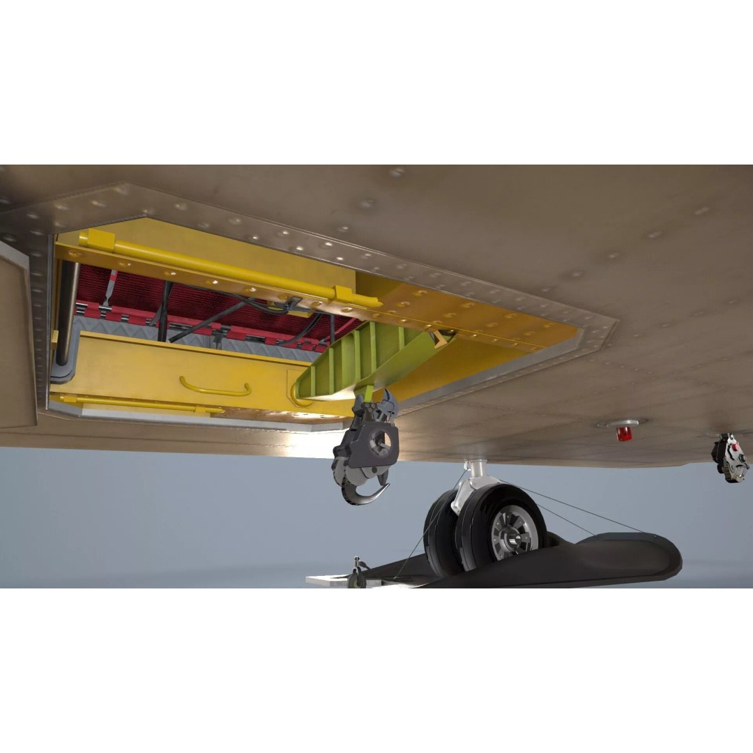 CH-47 Chinook Helicopter 3D Model – Low Poly Game Asset, FBX - View 19