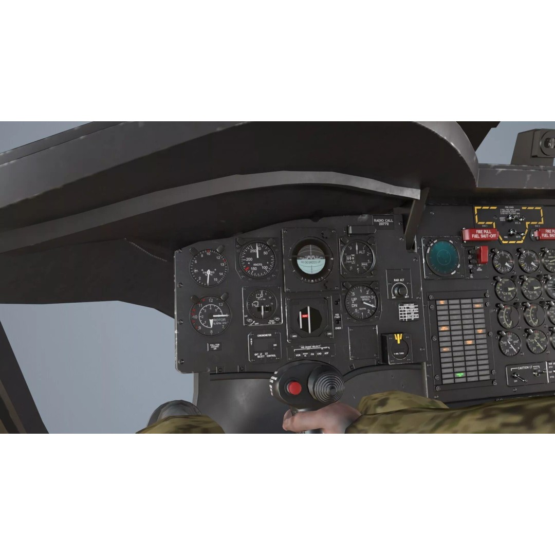 CH-47 Chinook Helicopter 3D Model – Low Poly Game Asset, FBX - View 22