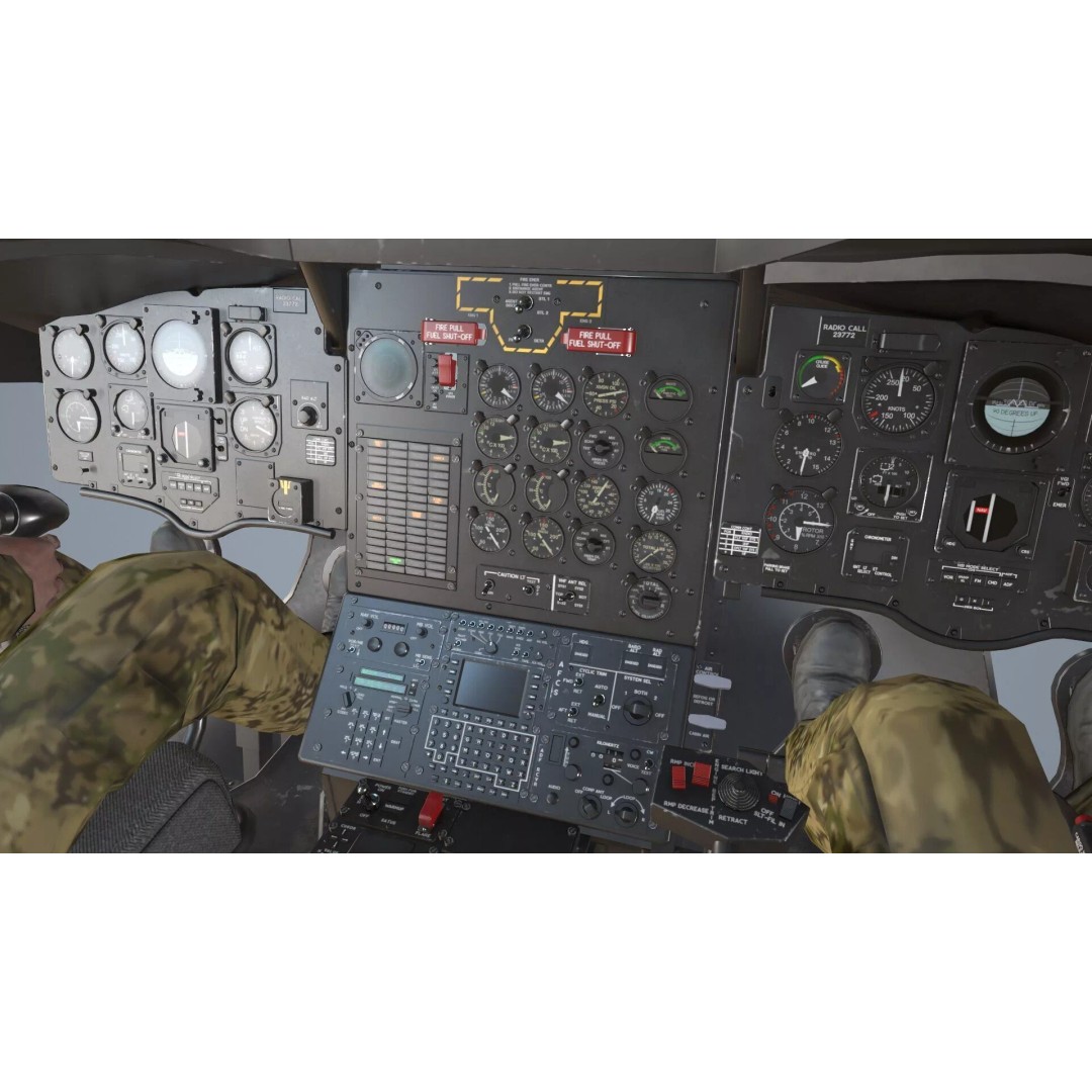 CH-47 Chinook Helicopter 3D Model – Low Poly Game Asset, FBX - View 23