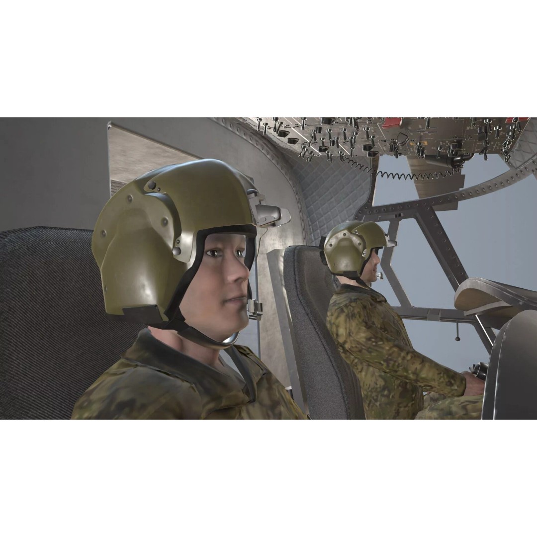 CH-47 Chinook Helicopter 3D Model – Low Poly Game Asset, FBX - View 26