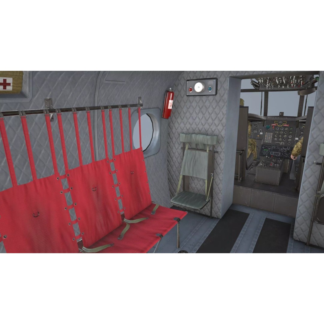 CH-47 Chinook Helicopter 3D Model – Low Poly Game Asset, FBX - View 27